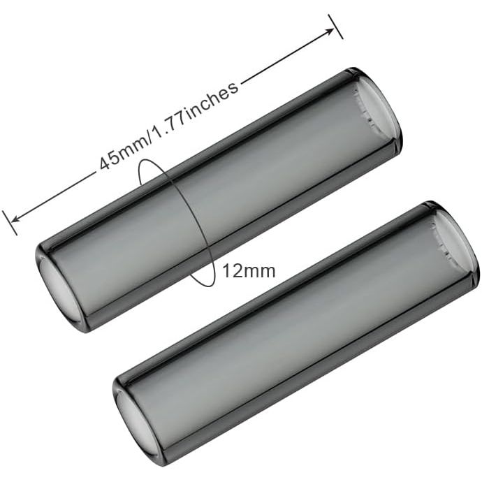 Short Glass náustek skleněná trubice pro POTV LOBO and ONE - 2 Straight Half-Black Vaporizer Accessory Set (45mm)
